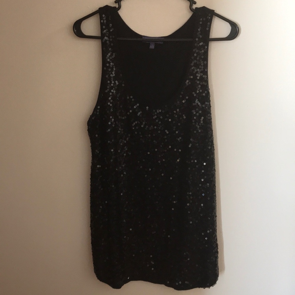 Black Sequins Top